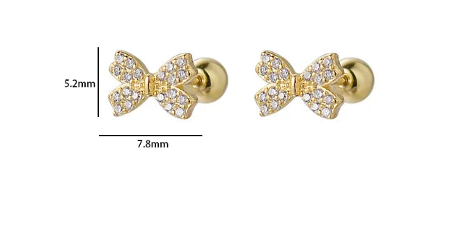 Collar Colgante Lazo Zirconia Cúbica