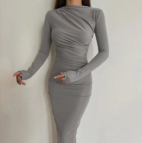 Vestido Recto Entallado Urbano Elegante