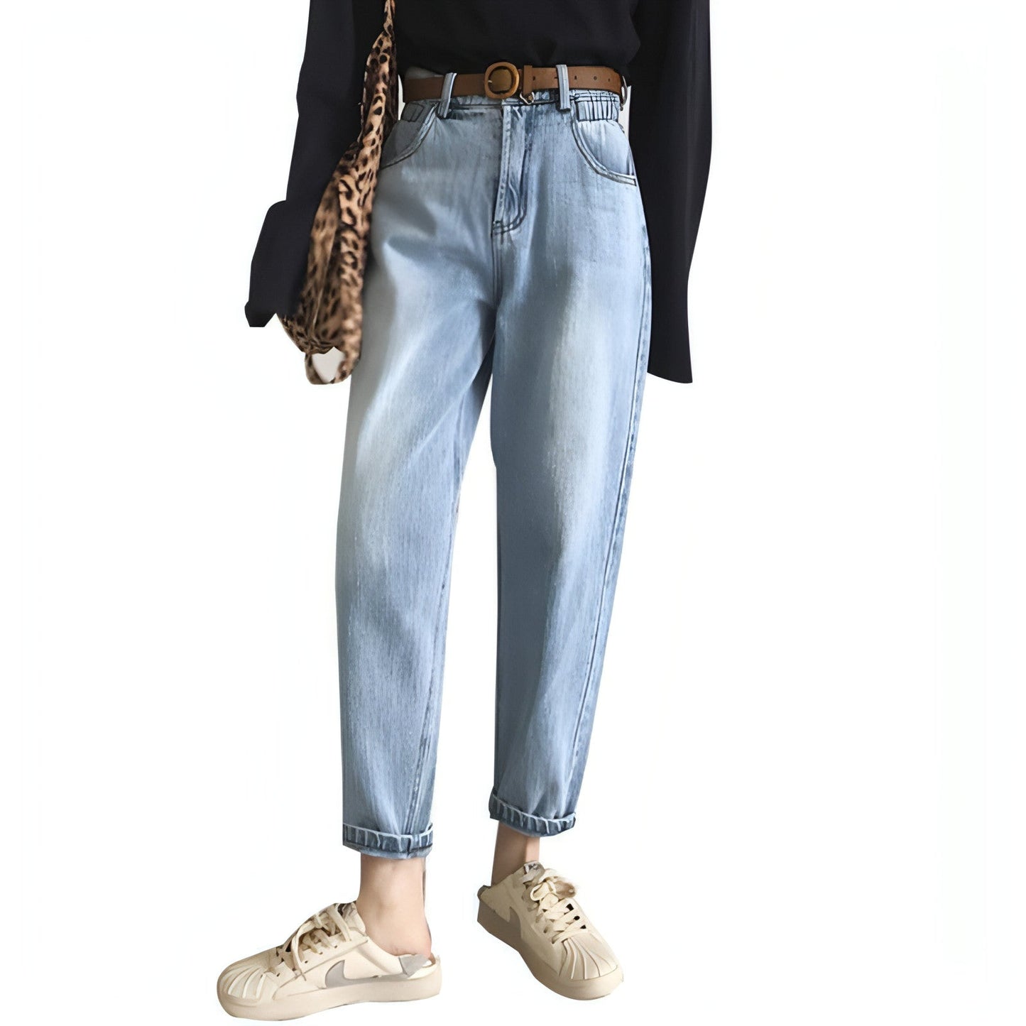 Jeans Retro Corte Recto Talle Alto