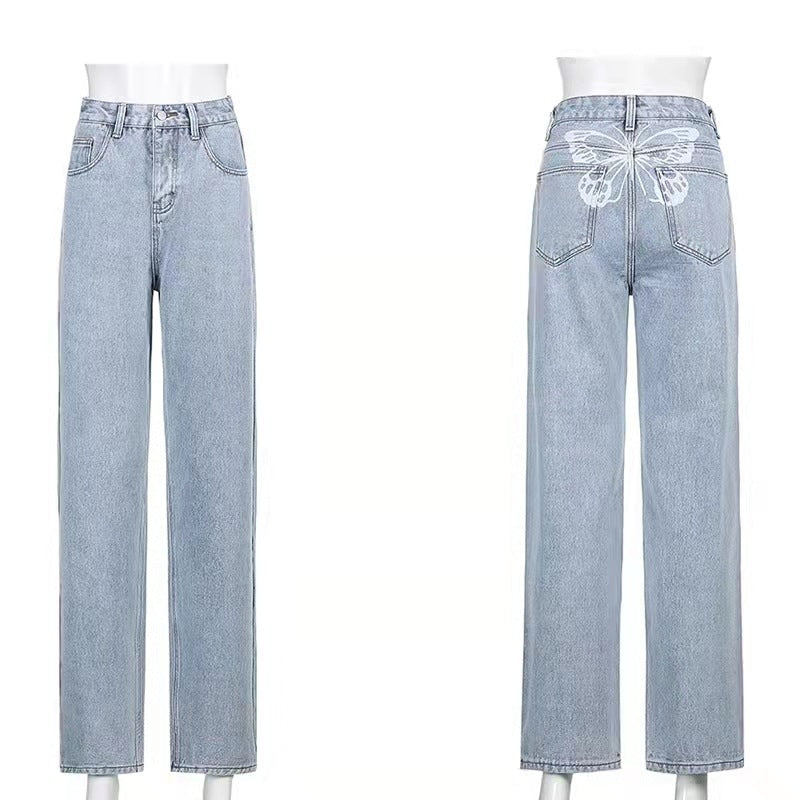 Jeans Talle Alto Estampado Urban Print