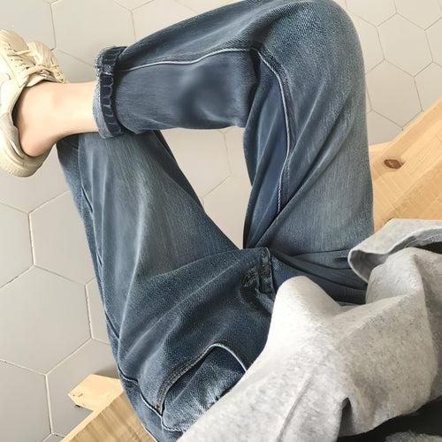 Jeans Retro Corte Recto Talle Alto
