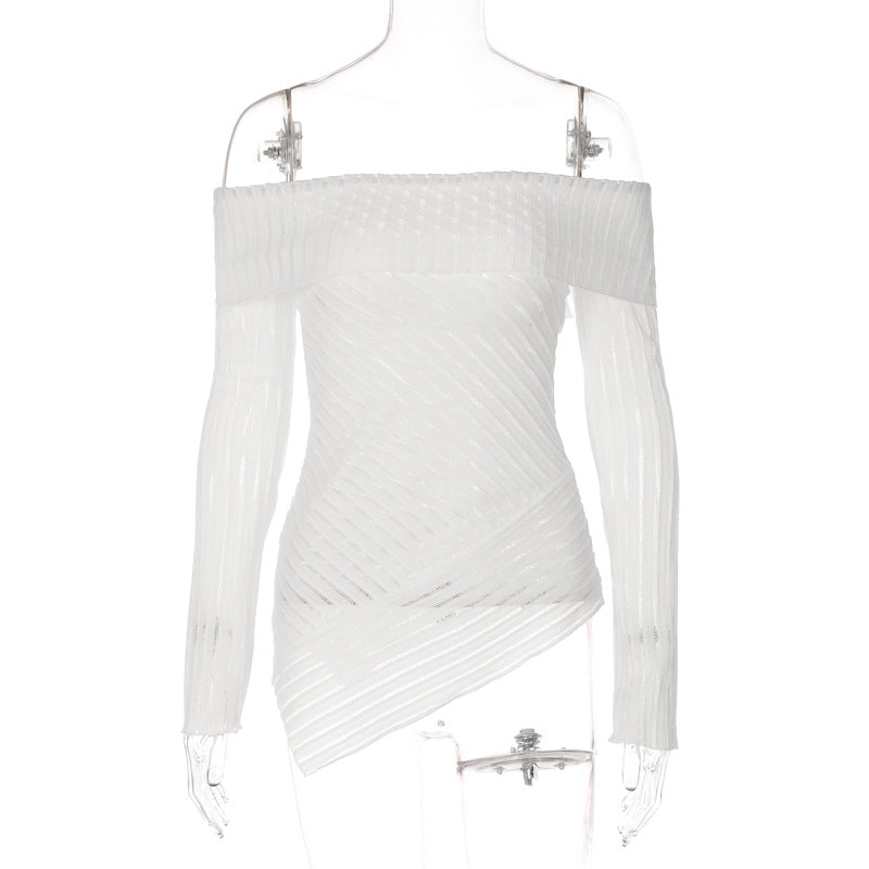 Top Slim Fit Sin Hombros Verano Favorecedor