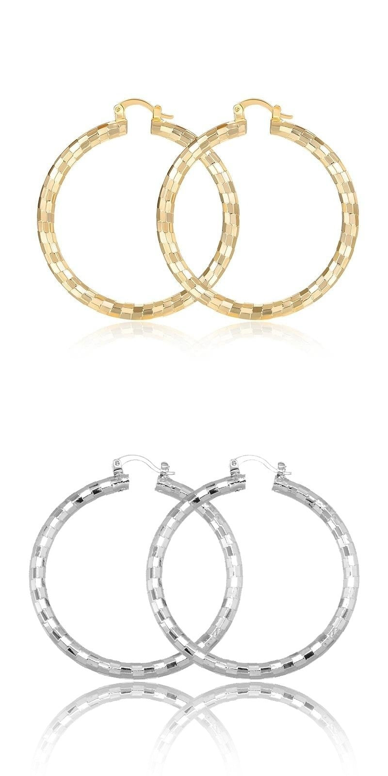 Ear Cuff Circular Minimalista Baño Oro 18K