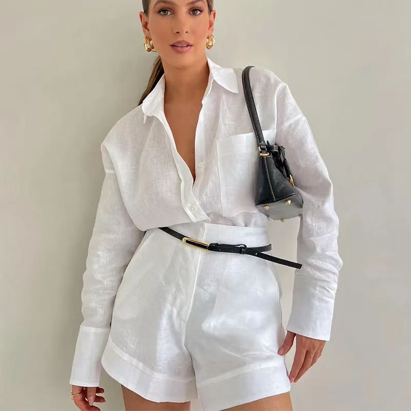 Conjunto Blazer Manga Larga con Shorts Chic