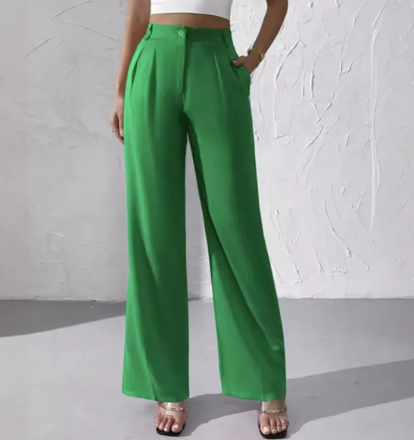 Pantalones Formales Corte Recto Elegantes