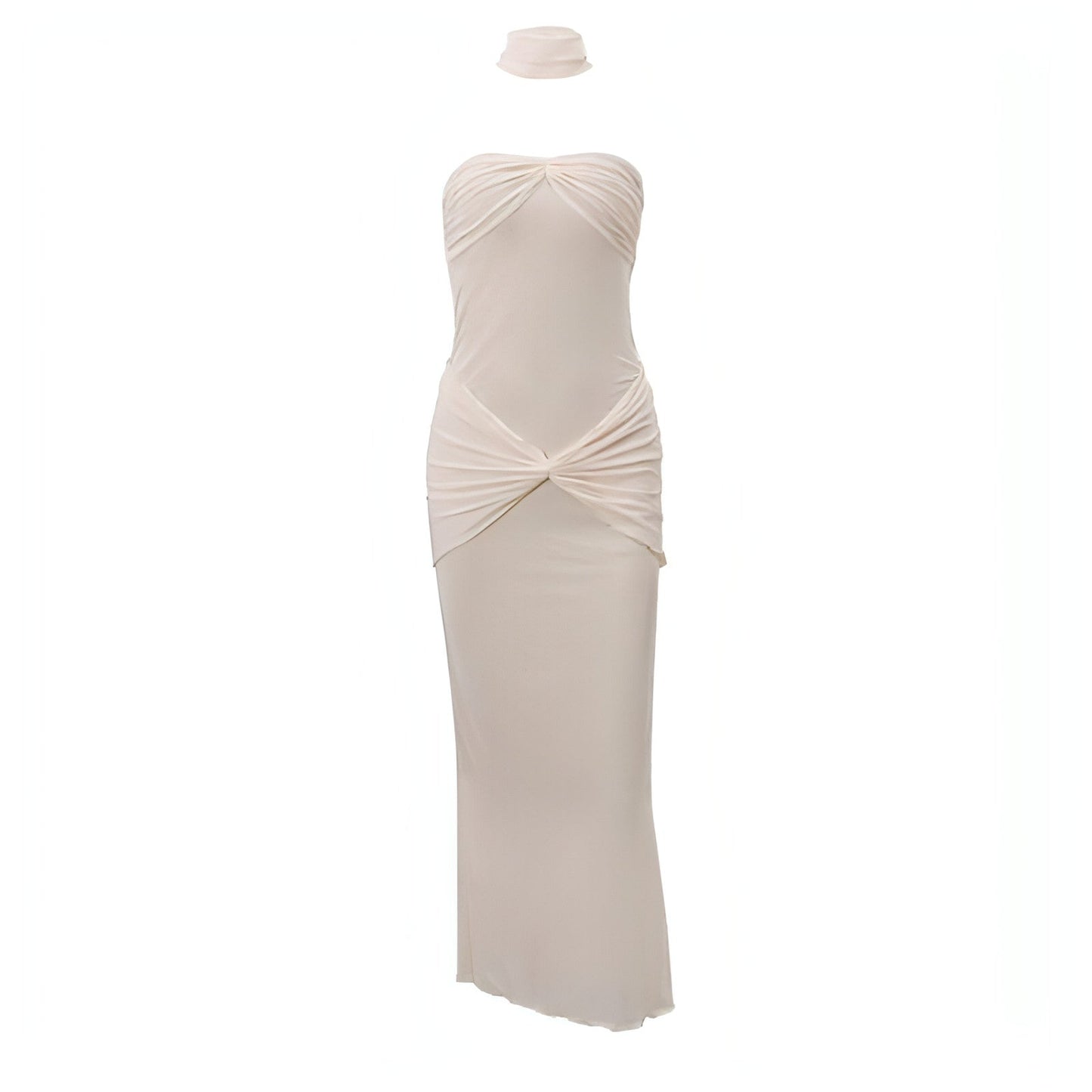 Vestido Sirena de Lentejuelas Escote Envolvente