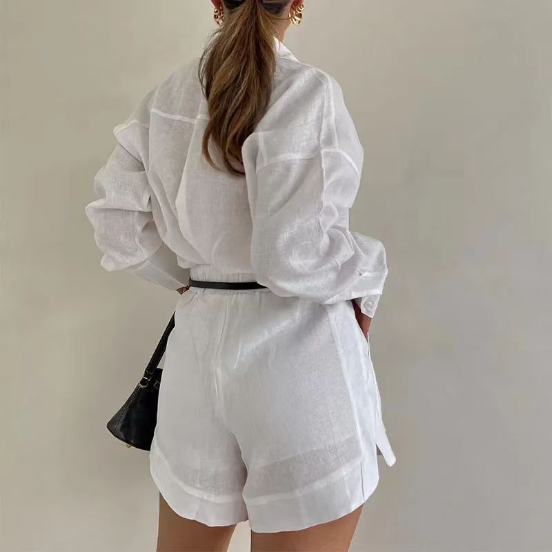 Conjunto Blazer Manga Larga con Shorts Chic