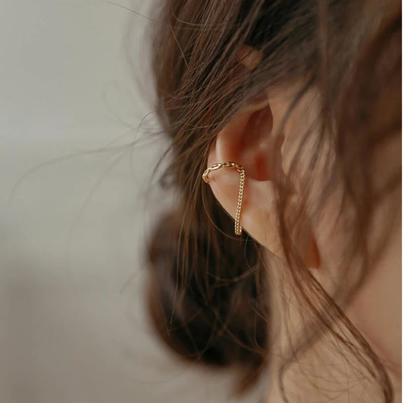 Ear Cuff Sin Pendiente Estilo Minimalista