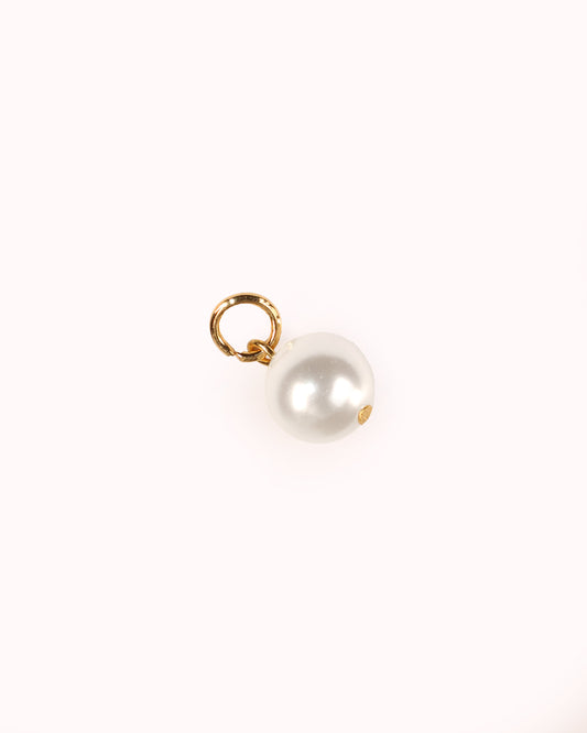 Charm Colgante Perla Baño Oro 18K Delicado