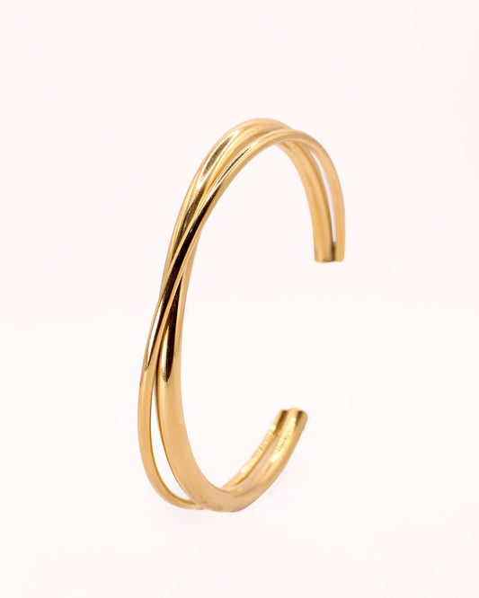 Brazalete Kate Fino Baño Oro 18K Clásico
