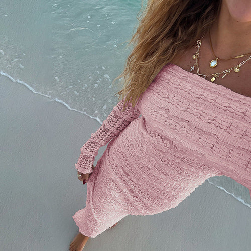 Vestido Maxi de Encaje Off-Shoulder — LEGACY & CO