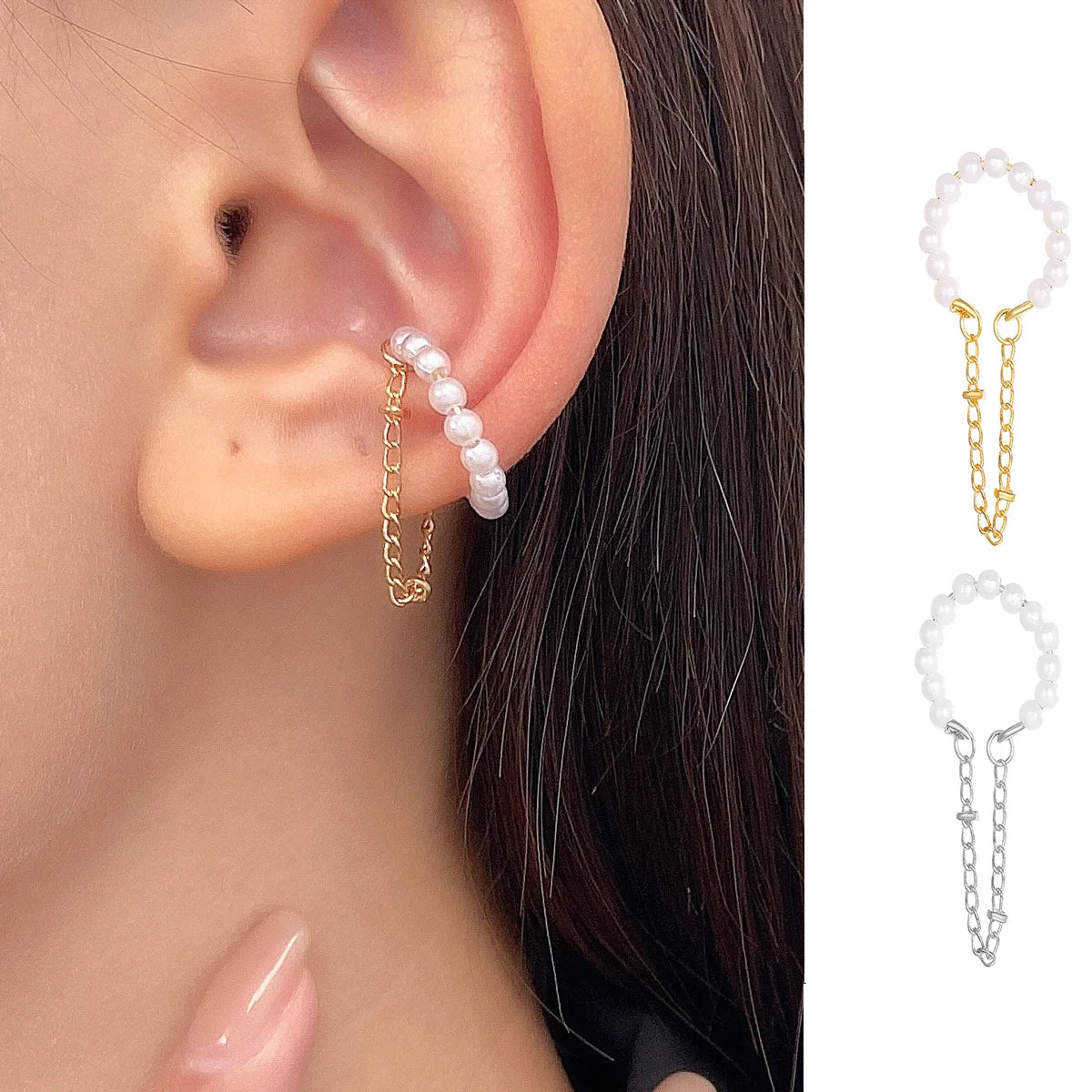 Ear Cuff Sin Pendiente Estilo Minimalista