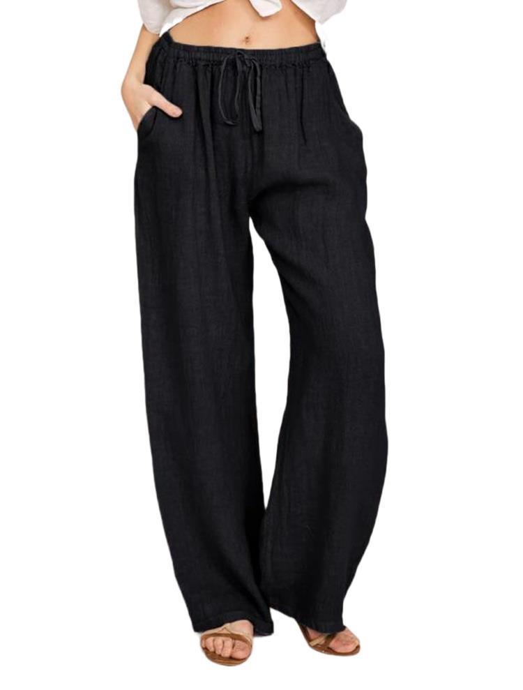 Pantalones Sueltos Algodón y Lino Yoga