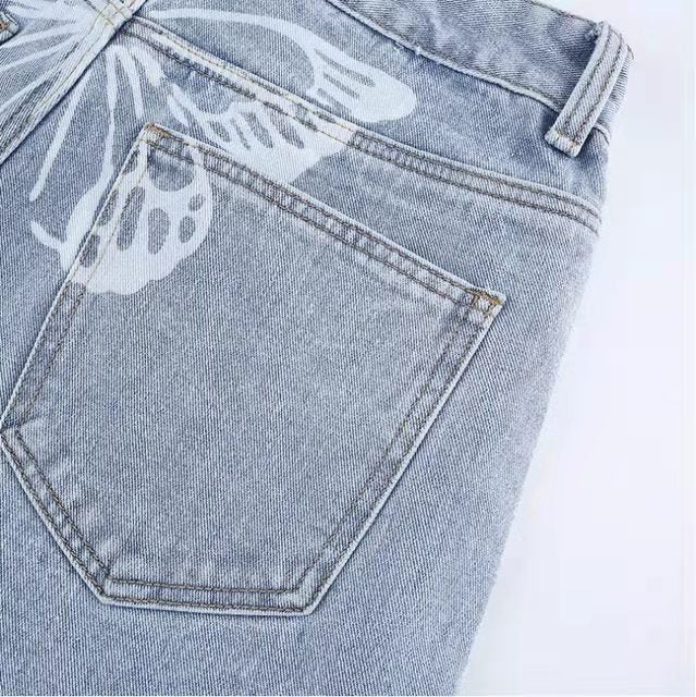 Jeans Talle Alto Estampado Urban Print