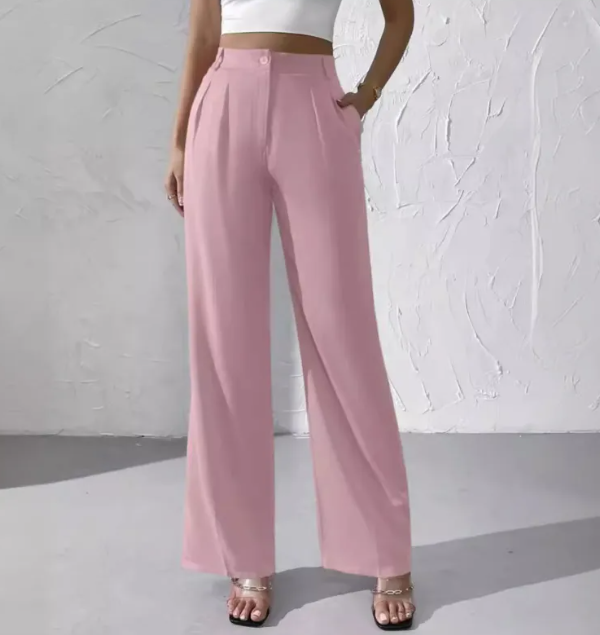 Pantalones Formales Corte Recto Elegantes