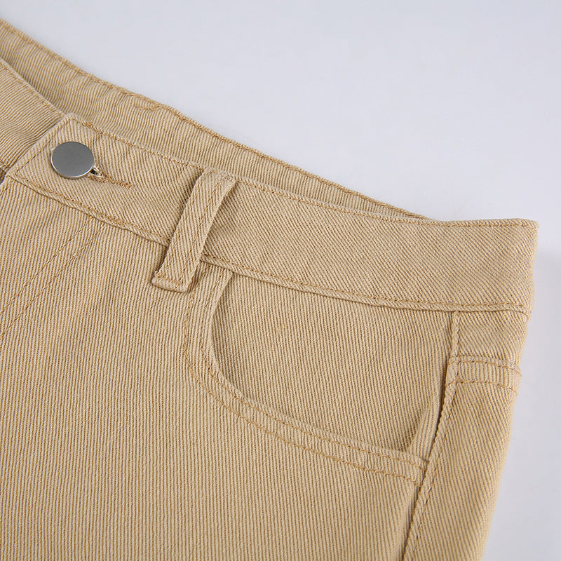 Jeans Cintura Alta Pata de Elefante Retro
