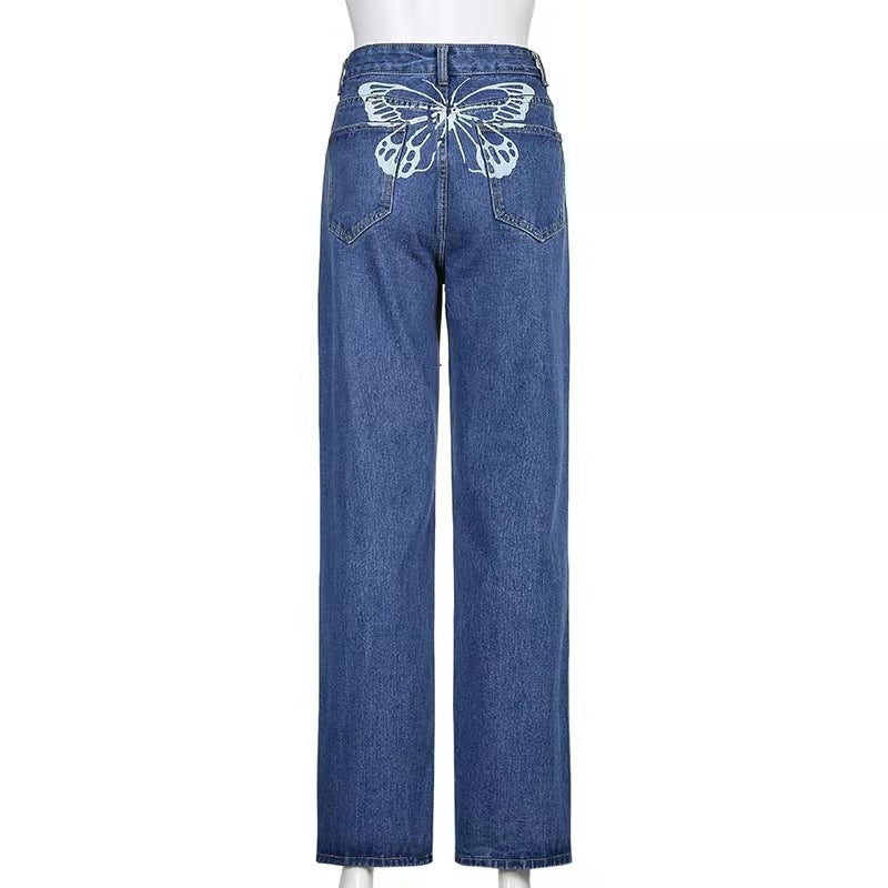 Jeans Talle Alto Estampado Urban Print