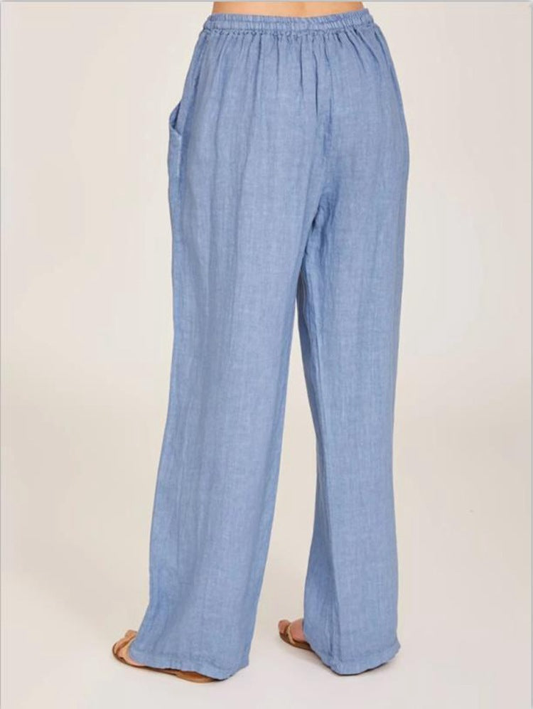 Pantalones Sueltos Algodón y Lino Yoga
