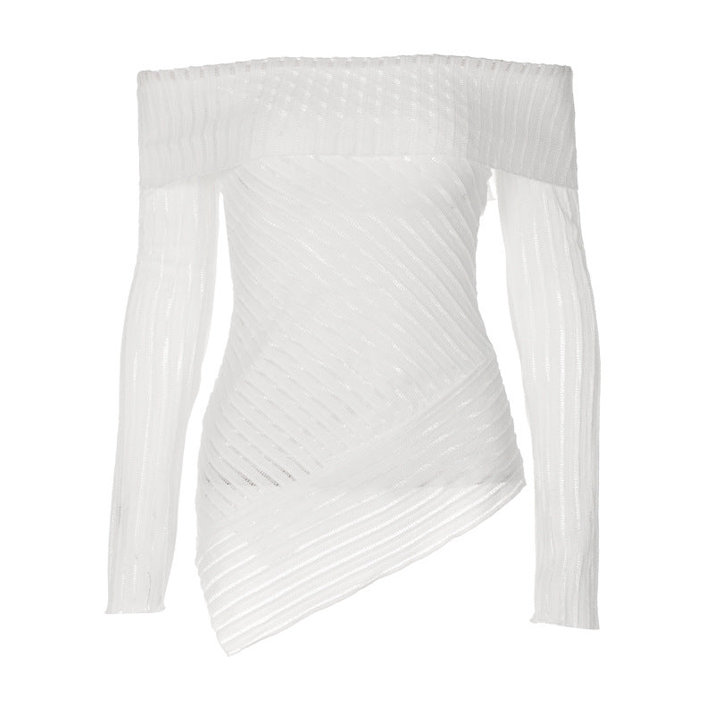 Top Slim Fit Sin Hombros Verano Favorecedor