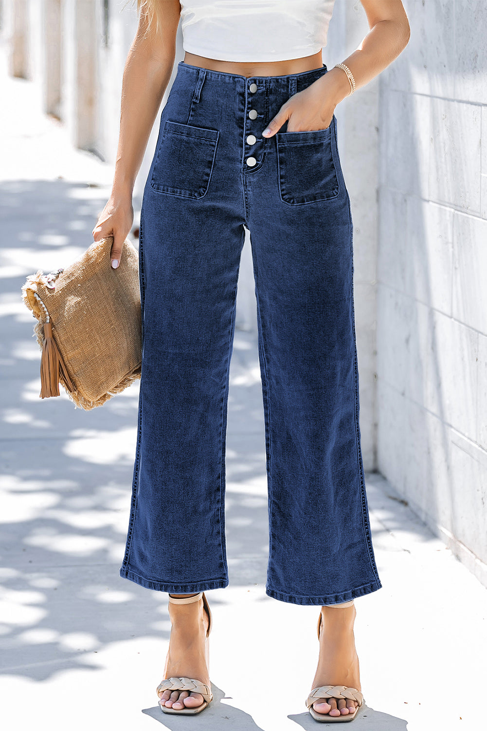 Mckinley Wide Leg Cropped Jeans-2